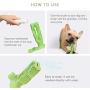 Dog Toothbrush Chew Toy - Teeth Cleaning Tough Chew Proof Dog Toy, Soft Durable Puppy Dental Care Teeth Cleaning Stick Toy, Longer Brush Head More Bite Resistant Dog Toy, Green M