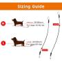 VavoPaw Pet Car Safety Belt Dog Leash, Heavy Duty Coated Steel Seat Belt Restraint Chew Proof Rope Leash Car Seatbelt Cable with Carabiner for Pet Dogs Use