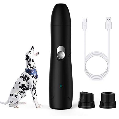 MrCrafts Dog-Nail-Grinder, Electric-Rechargeable-Pet-Nail-Grinder, Painless-Paws-Grooming-File, Dog-Nail-Clippers, Nail-Trimmer-for-Small-Medium-Large-Dogs-Cats (Model 1)