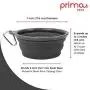 Prima Pets Collapsible Silicone Food & Water Travel Bowl with Clip for Dog and Cat, Small (1.5 Cups) & Large (5 Cups) Prima Pets Collapsible Silicone Food & Water Travel Bowl with Clip for Dog and Cat, Small (1.5 Cups) & Large (5 Cups)