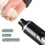 Nisahok Pet Nail Trimmer, Multifunctional Electric Upgraded Version of Pet Nail Trimmer, Painless, Silent and Rechargeable Pet Nail Grinder, Suitable for Large Medium Small Dogs and Cats (Black). Nisahok Pet Nail Trimmer, Multifunctional Electric Upgraded Version of Pet Nail Trimmer, Painless, Silent and Rechargeable Pet Nail Grinder, Suitable for Large Medium Small Dogs and Cats (Black).
