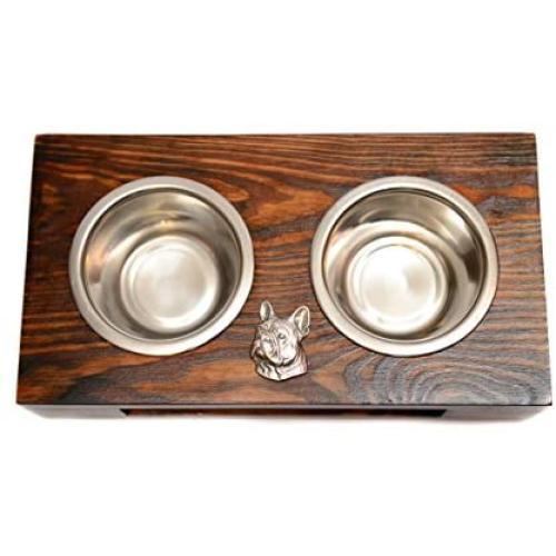 French Bulldog, a Dogs Bowl with a Relief from ArtDog