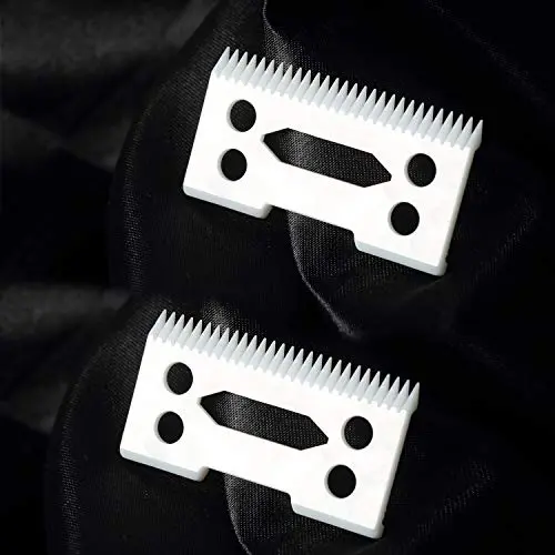 FOXSONIC 2pcs Replacement Ceramic Blades for Wahl Senior cordless Clipper 2 Hole Clipper ceramic Blade cutter,ceramic clipper replacement blades (WHITE) FOXSONIC 2pcs Replacement Ceramic Blades for Wahl Senior cordless Clipper 2 Hole Clipper ceramic Blade cutter,ceramic clipper replacement blades (WHITE)