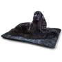 DayDayFun Gothic Cute Pattern Pet Mat Ancient Pentagram Symbol and Red Curtains in Mystical Medieval Chamber Spiritual Theme pet Bed for Crate Brown