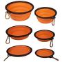 XQDD Collapsible Dog Bowl, Portable Silicone Dog Food/Water Bowls, Perfect for Travel/Outdoor Use, 2 Pack