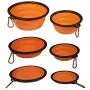XQDD Collapsible Dog Bowl, Portable Silicone Dog Food/Water Bowls, Perfect for Travel/Outdoor Use, 2 Pack XQDD Collapsible Dog Bowl, Portable Silicone Dog Food/Water Bowls, Perfect for Travel/Outdoor Use, 2 Pack