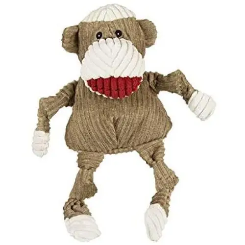 HuggleHounds Plush Corduroy Durable Squeaky Knottie Dog Toy for Aggressive Chewers HuggleHounds Plush Corduroy Durable Squeaky Knottie Dog Toy for Aggressive Chewers