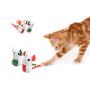 ocijf179 Cat Toy Pet Cat Kitten Plush Mouse Catnip Catmint Teaser Interactive Play Chew Bite Toy - Green