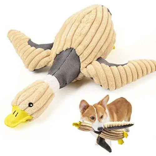 Stuffless Dog Toys,Squeaky Toy for Chewers,Duck Shaped Bite Resistant Training Pet Toy,Chewing Teeth Health Toys for Large and Small Dogs (Duck-Without Hemp Rope Type) Stuffless Dog Toys,Squeaky Toy for Chewers,Duck Shaped Bite Resistant Training Pet Toy,Chewing Teeth Health Toys for Large and Small Dogs (Duck-Without Hemp Rope Type)