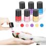 lesotc Dog Nail Polish Set, 6 Color Set (Pink, Purple, Red, Gold, Blue, Silver), Non-Toxic Water-Based Pet Nail Polish, Natural and Safe, Suitable for All Pet (Birds, Mice, Pigs and Rabbit)
