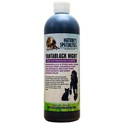 Natures Specialties Color Enhancing Dog Shampoo for Pets, Concentrate 16:1, Made in USA, VantaBlack Night, 16oz