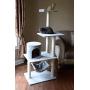 GleePet GP78590222 Cat Tree with Hammock, 59-Inch, Silver Gray