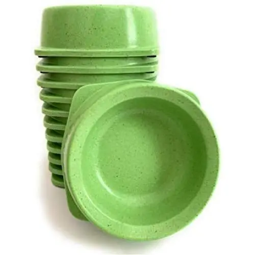 Bamboo Fiber Bowls for Dogs & Cats | Green | 12/pk, 10.2 fl oz, Non-Skid, Wet & Dry Food, Home & Travel, Multi-Use & Disposable Food/Water Bowls for Dogs, Puppies, Cats, & Kittens Bamboo Fiber Bowls for Dogs & Cats | Green | 12/pk, 10.2 fl oz, Non-Skid, Wet & Dry Food, Home & Travel, Multi-Use & Disposable Food/Water Bowls for Dogs, Puppies, Cats, & Kittens