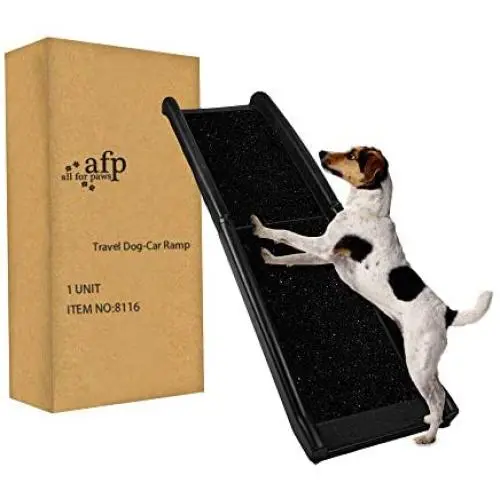 ALL FOR PAWS Portable Foldable Dog Ramps Easy-Fold Lightweight Dog and Cat Ramp Non-Slip Design for Large Dogs SUV, Truck Car Ramp Stairs Step Ladder for Pet, Up to 200LBS ALL FOR PAWS Portable Foldable Dog Ramps Easy-Fold Lightweight Dog and Cat Ramp Non-Slip Design for Large Dogs SUV, Truck Car Ramp Stairs Step Ladder for Pet, Up to 200LBS