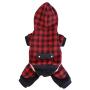 PAWZ Road Dog Plaid Coat Pet Winter Clothes Warm and Soft for Small and Medium Dogs