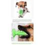 USWT Durable Bite-Resistant Dog Float Toy Pet Food Dispensing Ball Doggy Toys Dogs Supplies Teeth Cleaning Chew Toothbrush Keep Oral Health Increase Volume Resist Knife Cutting Axe Chopping (Green)