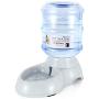 Flexzion Gravity Pet Water Dispenser Drinking Station for Dogs Cats (1 Gallon) Automatic Replenish Waterer for Small Medium Breed Dog Cat Animal, Feeding Watering Fountain Supplies Bottle Dish Bowl