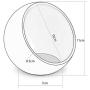 Petzilla Ceramic Food Bowl for Cats and Small Dogs, Heavy Base Feeding Dish, Prevent Tipping or Spill Over, Space Capsule Shape Design, Made of Ceramic