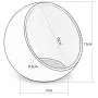 Petzilla Ceramic Food Bowl for Cats and Small Dogs, Heavy Base Feeding Dish, Prevent Tipping or Spill Over, Space Capsule Shape Design, Made of Ceramic
