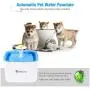 isYoung Pet Water Fountain, 84Oz/2.5L Super Quiet Automatic Electric Water Dispenser, Healthy and Hygienic Cat Drinking Fountain with 2 Replacement Filters for Dogs, Cat and Small Animals