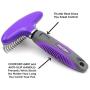 Hertzko Long Rounded Blade Undercoat Dematting Comb for Cats and Dogs