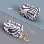 SUNSHINE EVERYDAY Dog Poop Bag Holder Leash Attachment - Fits Any Dog Leash - Includes Free Roll of Dog Bags – Poop Bag Dispenser for Walking, Running or Hiking Accessory (White+Grey)