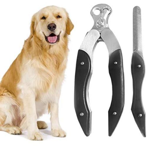 SR SUREADY Dog Nail Clippers - Pet Nails Trimmer for Dogs or Cats with Safety Guard to Avoid Over-Cutting, Free Nail File & Lock Switch, Sturdy Non-Slip Handles…