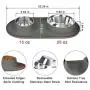 Dog Bowls Stainless Steel, Collapsible Dog Bowl with No Spill Non-Skid Silicone Mat Set, Three Feeder Food Water Bowl for Small Medium Large Dogs, Puppies, Cats and Pets, Pack of 3 Dog Bowls Stainless Steel, Collapsible Dog Bowl with No Spill Non-Skid Silicone Mat Set, Three Feeder Food Water Bowl for Small Medium Large Dogs, Puppies, Cats and Pets, Pack of 3