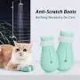 YYYux Silicone Anti-Scratch Cat Shoes Boots Rubber Precaution Scratch Gloves Cat Paw Protector Nail Cover Pet Grooming Scratching Booties for Home Bathing Checking Treatment Shaving YYYux Silicone Anti-Scratch Cat Shoes Boots Rubber Precaution Scratch Gloves Cat Paw Protector Nail Cover Pet Grooming Scratching Booties for Home Bathing Checking Treatment Shaving