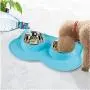 Pawise Dog Bowls Double Stainless Steel Bowls with Non-Skid Removable Silicone Mat Cat Bowls (Color Random) Pawise Dog Bowls Double Stainless Steel Bowls with Non-Skid Removable Silicone Mat Cat Bowls (Color Random)