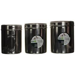 Iconic Pet Different Sizes of Canister with See Through Lids (Set of 3), Model Number: 51662