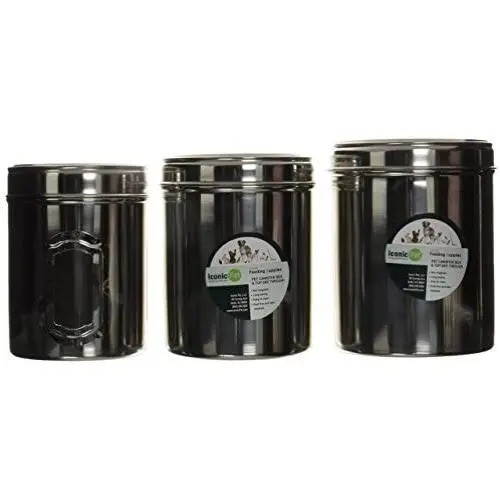 Iconic Pet Different Sizes of Canister with See Through Lids (Set of 3), Model Number: 51662 Iconic Pet Different Sizes of Canister with See Through Lids (Set of 3), Model Number: 51662