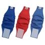 POOCH CARE Reusable Male Dog Diaper Wrap, Washable Belly Band for Male Dogs, 3 Pack (Haze Blue/Red/Cobalt Blue, XS)
