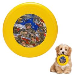 Pet Frisbee Flying Disc Dog Toy - Multifunction Fair Faces of Courage Bob Wilson