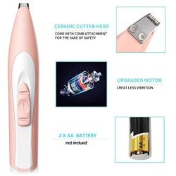 M Dog Grooming Tools, Professional Electric pet Scissors, Low Noise Wireless pet Shaver, Suitable for Small Cats and Dogs face, Paws, Eyes, Ears, Buttocks