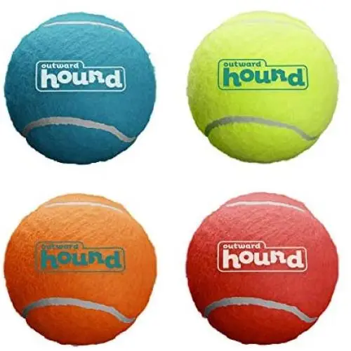 Outward Hound Squeaker Ballz & Tennis Ballz - Squeaking & Fetching Tennis Ball Dog Toys Outward Hound Squeaker Ballz & Tennis Ballz - Squeaking & Fetching Tennis Ball Dog Toys