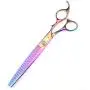 LILYS PET HIGH-END SERIES Japan 440C Stainless Steel Professional Pet Grooming Scissors Set,Rainbow Color,Cutting&Thinning&Two-way Curved shears Set (8.0'') LILYS PET HIGH-END SERIES Japan 440C Stainless Steel Professional Pet Grooming Scissors Set,Rainbow Color,Cutting&Thinning&Two-way Curved shears Set (8.0'')