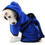 Bonaweite Microfiber Dog Bathrobe, Quick Drying Pet Bath Robe, Pets Super Absorbent Towel for Dogs and Cats, Machine Washable-Blue