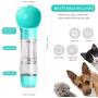N/G Dog Water Bottles for Walking,Dog Water Bottle,Portable Dog Water Dispenser,Dog Travel Water Bottle with Poop Bags Shovel Dog Food Box(Blue)