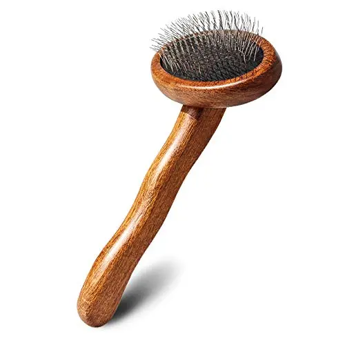 Premium Handmade Pet Slicker Brush for Small Dogs & Cats, Effectively and Effortlessly Removes Tangles, Mats, Debris, Shed Fur and Loose Hair. Great for Single or Double Coated, Short & Long Hair. Premium Handmade Pet Slicker Brush for Small Dogs & Cats, Effectively and Effortlessly Removes Tangles, Mats, Debris, Shed Fur and Loose Hair. Great for Single or Double Coated, Short & Long Hair.
