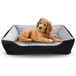 HXN Dog Bed, Puppy Beds with Non-Slip Bottom, Cat Bed, Couch Pet Bed, Rectangle Cat Cushion Bed with Blanket, Summer Sleeping Mat, Plush Toy as Gift for Small Medium Large Dogs, Machine Washable