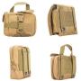 Tactical Dog Service Training Harness with 3 Detachable Pouches Molle Adjustable K9 Vest Harness