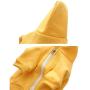 meioro Dog Clothes Hoodies Pet Cat Warm Soft Cotton Zipper Sweater Coat French Bulldog Pug (XS, Yellow)