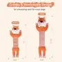 PETSVILLE Extra Long Stuffing Free Body Squeaky Plush Dog Toy Pet Chew Toys with Cute Animal Design (2 Pack / Set, Fox & Cow) PETSVILLE Extra Long Stuffing Free Body Squeaky Plush Dog Toy Pet Chew Toys with Cute Animal Design (2 Pack / Set, Fox & Cow)