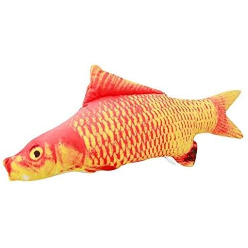 settencas Electric Fish Cat Toys Realistic Plush Electric Swing Fish Cat Mint Toys Pet Amusement Toys