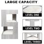 Poils bebe Modern Cat Condo and Bed Castle Furniture 28-inch Multilevel Play Tower with Platform, Pet House and Playground for Small, Medium, Large Cats and Kittens