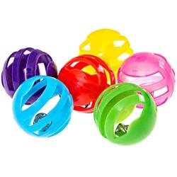 Fun Feline Balls with Bells Cat Toy, Great for Exercize and Play