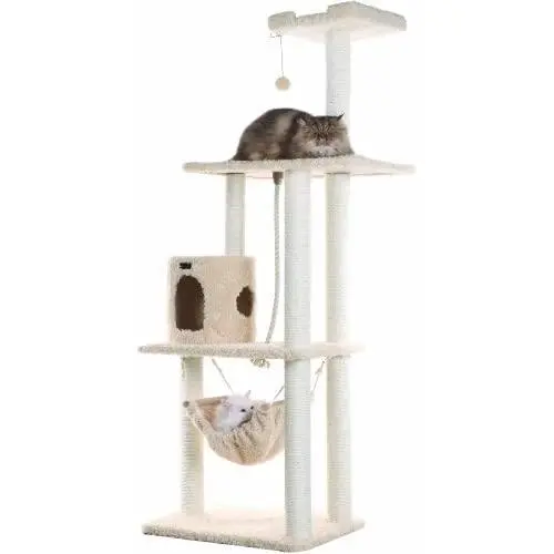 Armarkat Classic Cat Tree Model A7005 Beige/14 D x 34'' W x 70'' H Armarkat Classic Cat Tree Model A7005 Beige/14 D x 34'' W x 70'' H