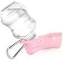 Flexzion Dog Water Bottle with Foldable Bowl Holder Drink Cup Tray Stand Attachment for Walking, Travel Drinking Dispenser Hanging Buckle Accessory for Pets, Dogs, Cats, Small Animals