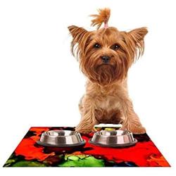 KESS InHouse Claire Day Beach Bum Feeding Mat for Pet Bowl, 24 by 15-Inch